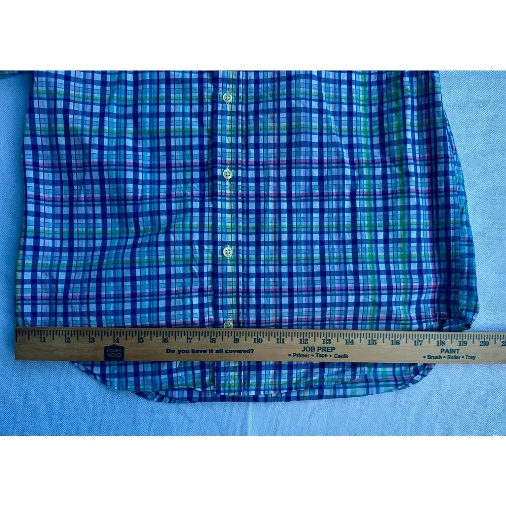 Ralph Lauren Plaid Short Sleeve Button Down Shirt Multicolor Boys' L